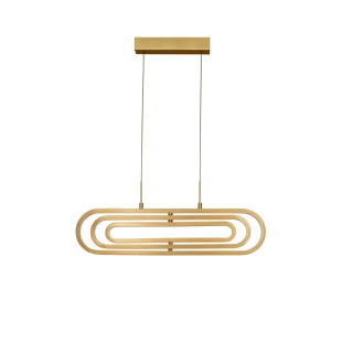 Lampa wisząca nowoczesna ze ściemniaczem Civago 64cm LED 3000K złota