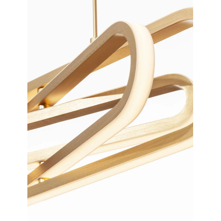 Lampa wisząca nowoczesna ze ściemniaczem Civago 64cm LED 3000K złota