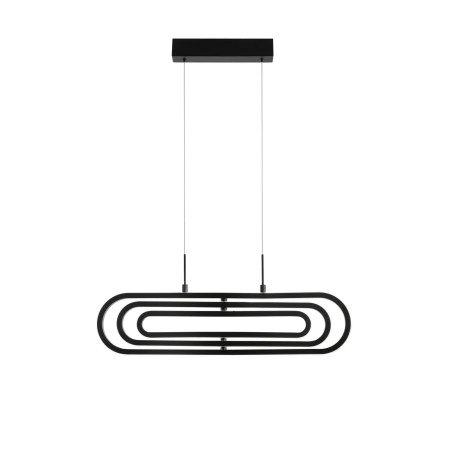 Lampa wisząca nowoczesna ze ściemniaczem Civago 64cm LED 3000K czarna