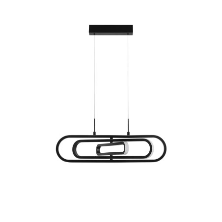 Lampa wisząca nowoczesna ze ściemniaczem Civago 64cm LED 3000K czarna