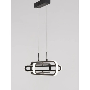 Lampa wisząca nowoczesna ze ściemniaczem Civago 64cm LED 3000K czarna