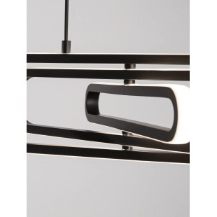 Lampa wisząca nowoczesna ze ściemniaczem Civago 64cm LED 3000K czarna