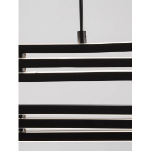 Lampa wisząca nowoczesna ze ściemniaczem Civago 64cm LED 3000K czarna