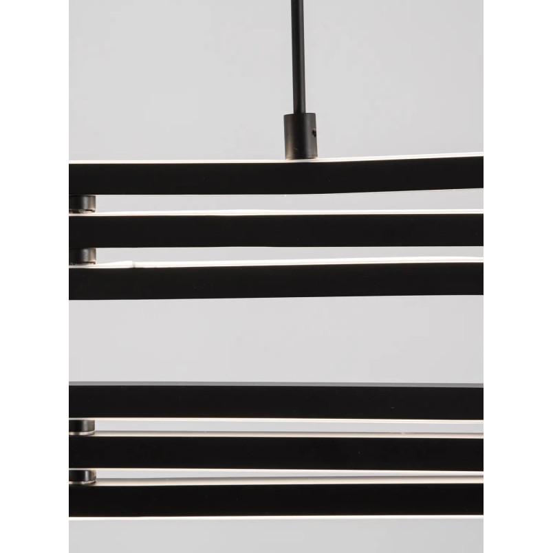 Lampa wisząca nowoczesna ze ściemniaczem Civago 64cm LED 3000K czarna