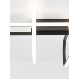 Plafon nowoczesny ze ściemniaczem triac Civago 66cm LED 3000K IP20 czarny
