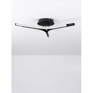 Plafon nowoczesny ze ściemniaczem Groppo 70cm LED 3000K czarny