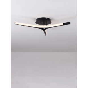 Plafon nowoczesny ze ściemniaczem Groppo 70cm LED 3000K czarny