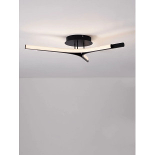 Plafon nowoczesny ze ściemniaczem Groppo 70cm LED 3000K czarny