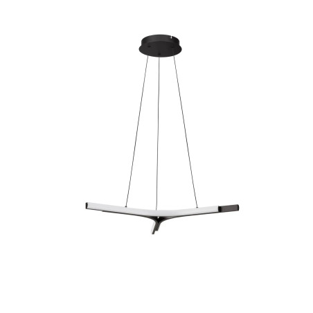 Lampa wisząca nowoczesna ze ściemniaczem Groppo 70cm LED 3000K czarna