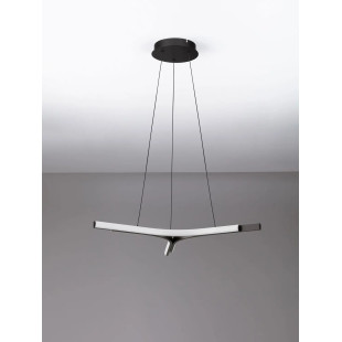 Lampa wisząca nowoczesna ze ściemniaczem Groppo 70cm LED 3000K czarna