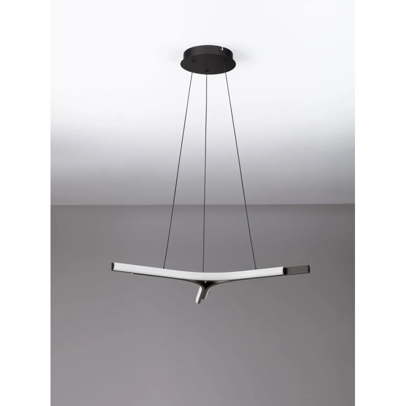 Lampa wisząca nowoczesna ze ściemniaczem Groppo 70cm LED 3000K czarna