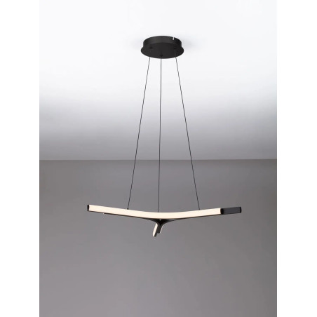 Lampa wisząca nowoczesna ze ściemniaczem Groppo 70cm LED 3000K czarna