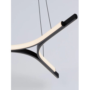 Lampa wisząca nowoczesna ze ściemniaczem Groppo 70cm LED 3000K czarna