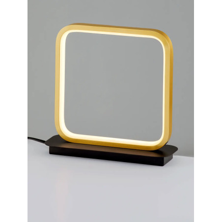 Lampa stołowa nowoczesna Chorro LED 3200K czarno-złota