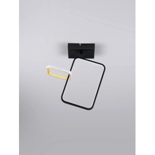 Plafon nowoczesny ze ściemniaczem triac Chorro 35cm LED 3200K czarno-złoty