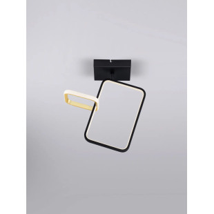 Plafon nowoczesny ze ściemniaczem triac Chorro 35cm LED 3200K czarno-złoty