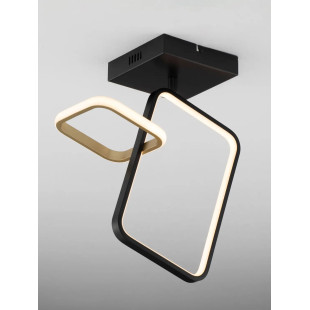 Plafon nowoczesny ze ściemniaczem triac Chorro 35cm LED 3200K czarno-złoty