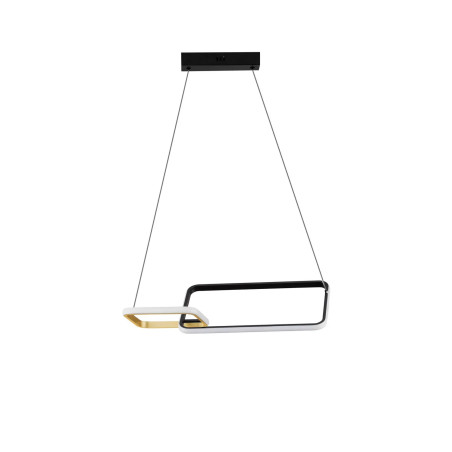 Lampa wisząca nowoczesna ze ściemniaczem triac Chorro 54cm LED 3200K czarno-złota