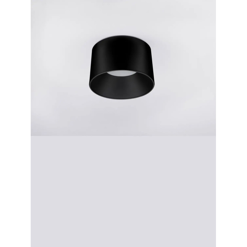 Plafon okrągły modern Eglio 35cm LED 3000K czarny