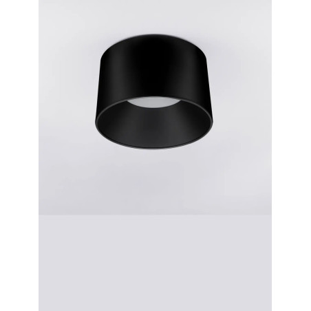 Plafon okrągły modern Eglio 50cm LED 3000K czarny