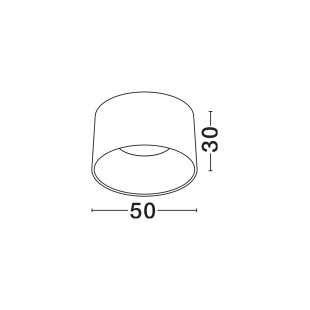 Plafon okrągły modern Eglio 50cm LED 3000K czarny