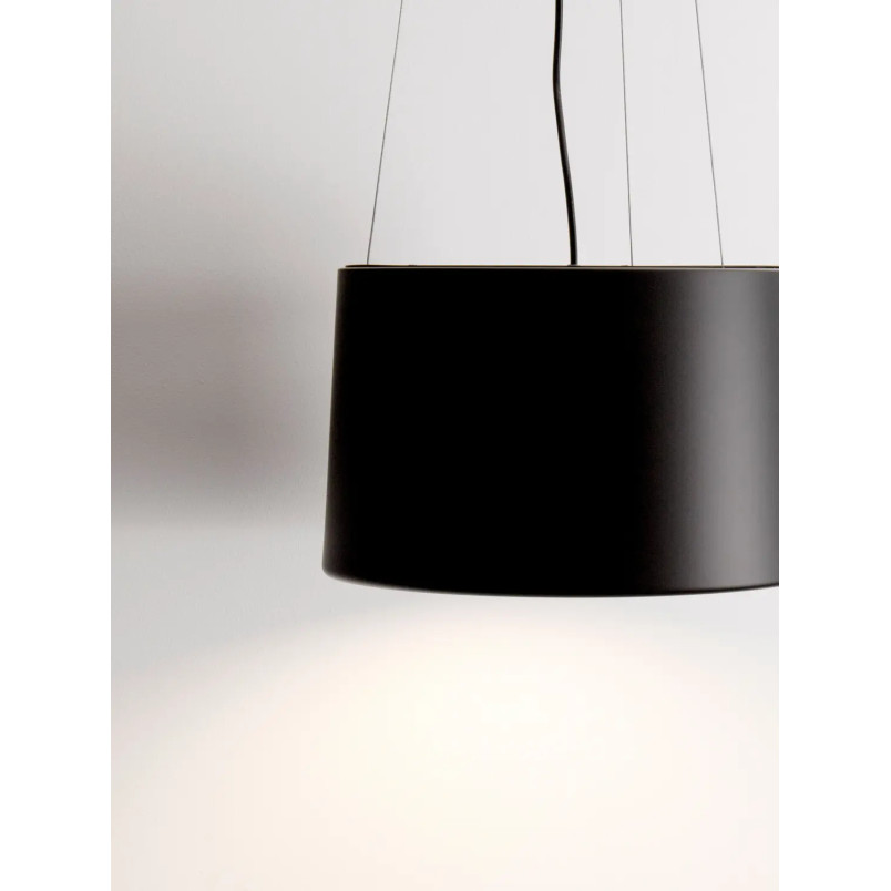 Lampa wisząca metalowa modern Eglio 35cm LED 3000K czarna