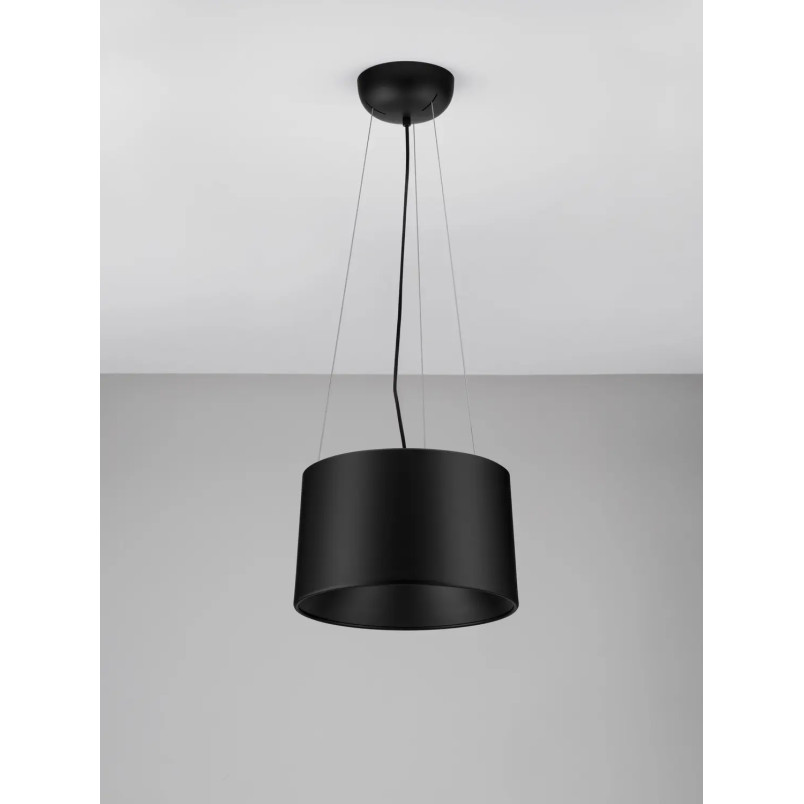 Lampa wisząca metalowa modern Eglio 35cm LED 3000K czarna