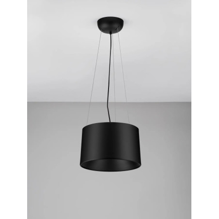 Lampa wisząca metalowa modern Eglio 35cm LED 3000K czarna