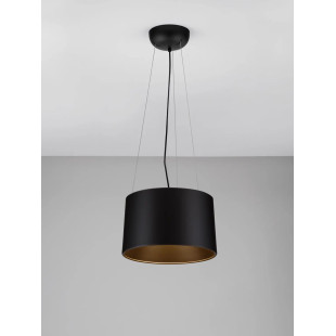 Lampa wisząca metalowa modern Eglio 35cm LED 3000K czarna