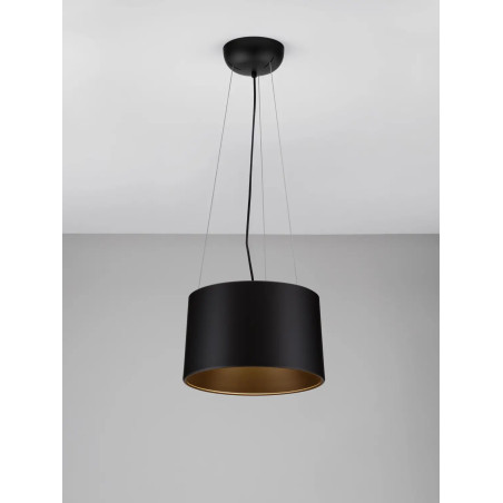 Lampa wisząca metalowa modern Eglio 35cm LED 3000K czarna