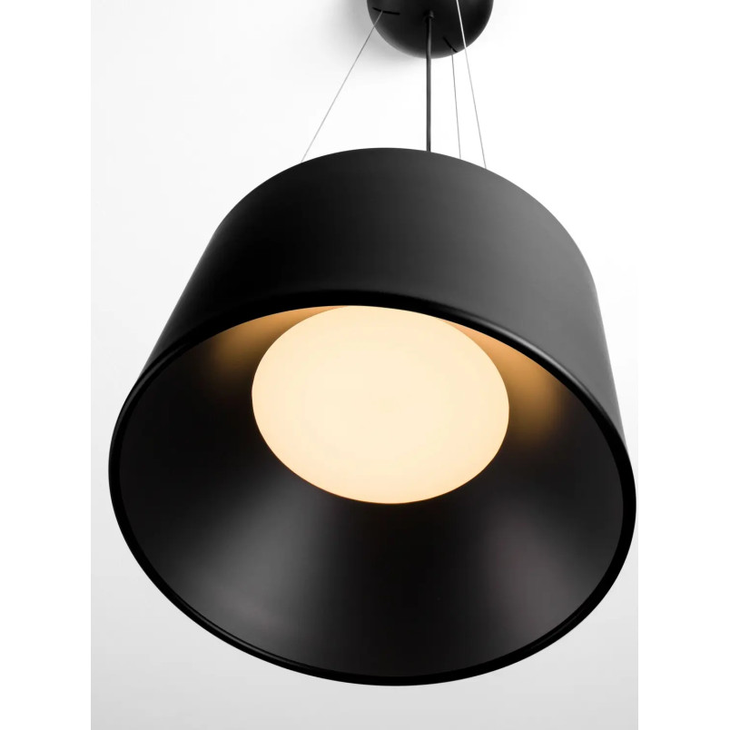 Lampa wisząca metalowa modern Eglio 35cm LED 3000K czarna