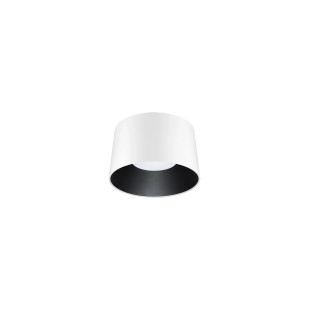 Plafon okrągły modern Eglio 35cm LED 3000K biało-czarny