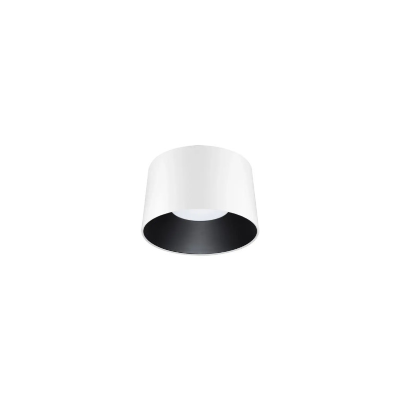 Plafon okrągły modern Eglio 35cm LED 3000K biało-czarny