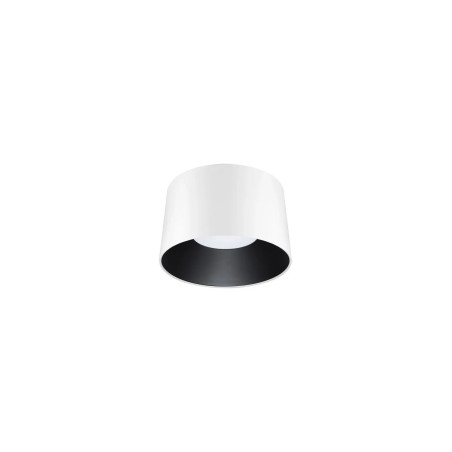 Plafon okrągły modern Eglio 35cm LED 3000K biało-czarny
