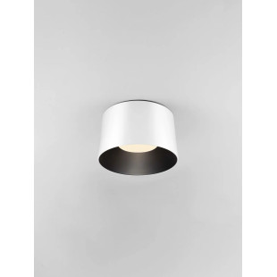 Plafon okrągły modern Eglio 35cm LED 3000K biało-czarny