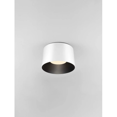Plafon okrągły modern Eglio 35cm LED 3000K biało-czarny