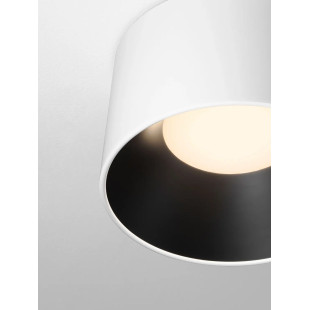 Plafon okrągły modern Eglio 35cm LED 3000K biało-czarny