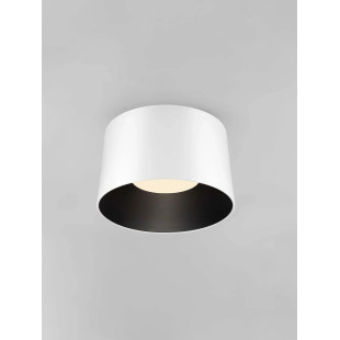 Plafon okrągły modern Eglio 50cm LED 3000K biało-czarny