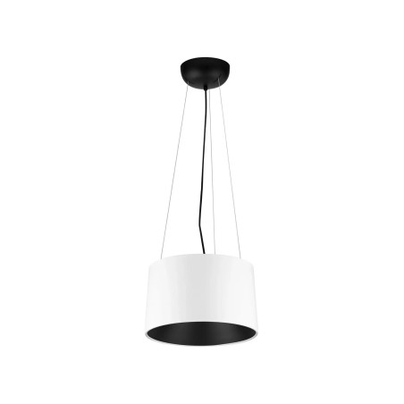 Lampa wisząca metalowa modern Eglio 35cm LED 3000K biało-czarna