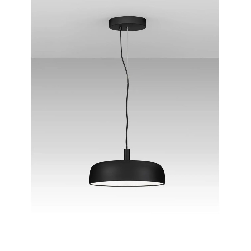 Lampa wisząca modern ściemniana Ridotti 40cm LED 3000K czarna