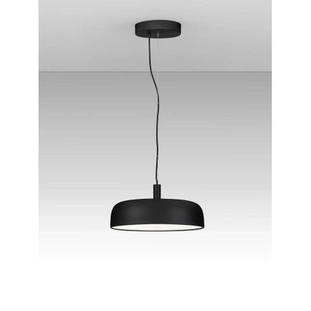 Lampa wisząca modern ściemniana Ridotti 40cm LED 3000K czarna