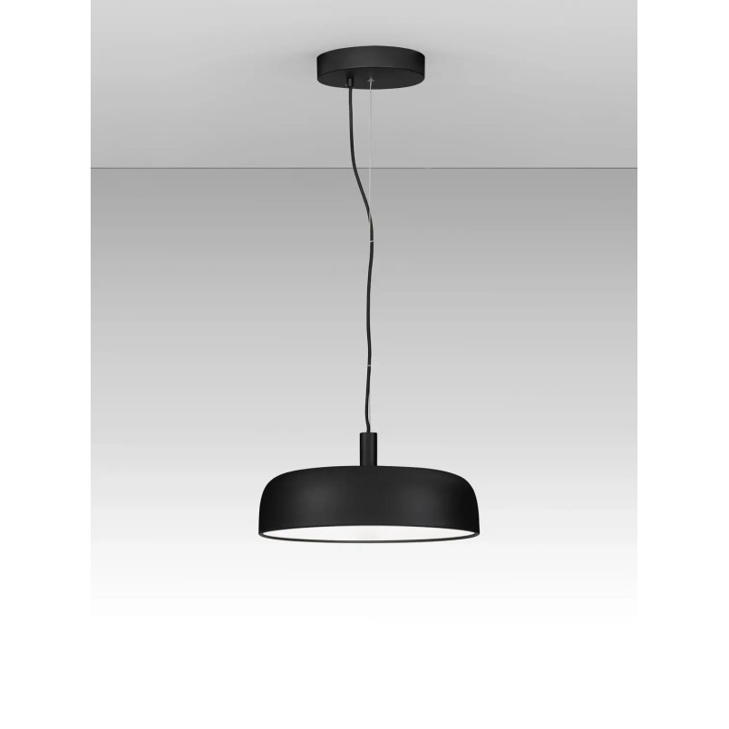 Lampa wisząca modern ściemniana Ridotti 40cm LED 2700K czarna