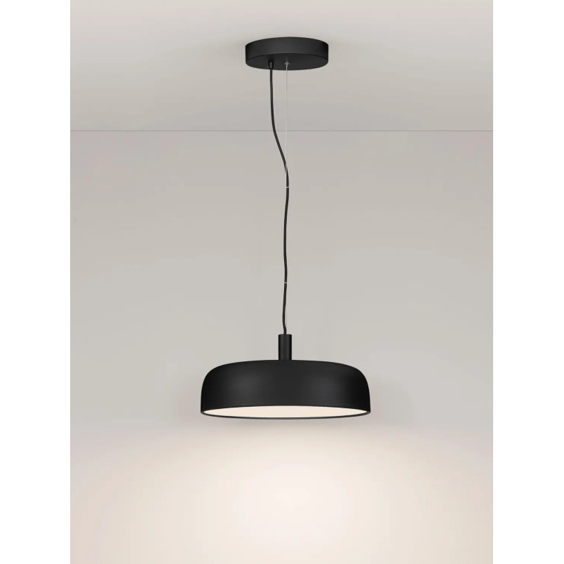 Lampa wisząca modern ściemniana Ridotti 40cm LED 2700K czarna