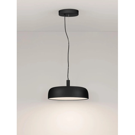 Lampa wisząca modern ściemniana Ridotti 40cm LED 2700K czarna