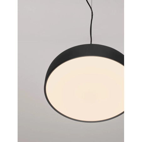 Lampa wisząca modern ściemniana Ridotti 40cm LED 2700K czarna