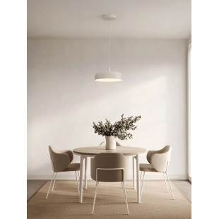 Lampa wisząca modern ściemniana Ridotti 40cm LED 3000K kremowa