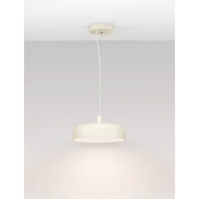 Lampa wisząca modern ściemniana Ridotti 40cm LED 2700K kremowa