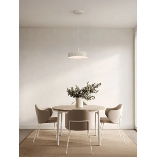Lampa wisząca modern ściemniana Ridotti 40cm LED 2700K kremowa