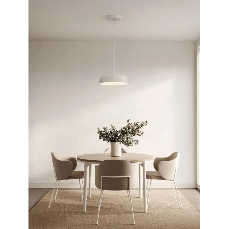 Lampa wisząca modern ściemniana Ridotti 40cm LED 2700K kremowa