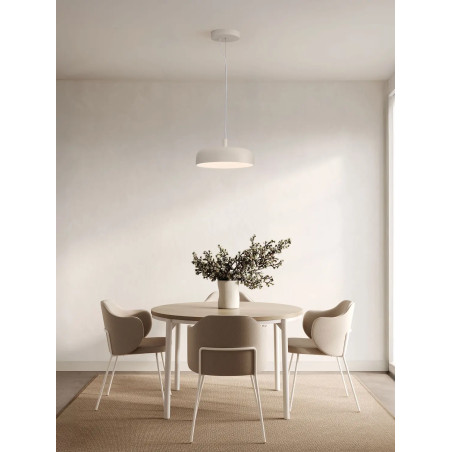 Lampa wisząca modern ściemniana Ridotti 40cm LED 2700K kremowa
